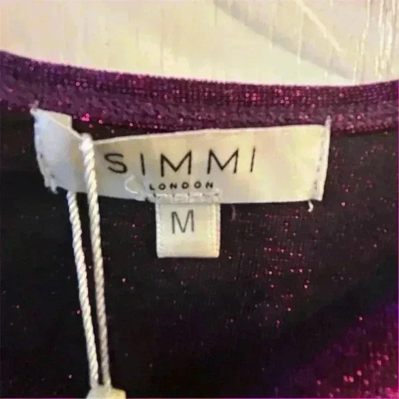 Simmi Women's Asymmetrical Cutout Mini Dress Purple Size M - Picture 11 of 16